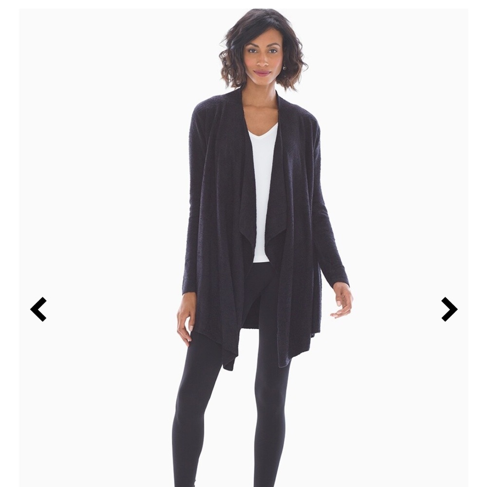 Barefoot Bream Chic Lite Calypso Wrap Cardigan Black